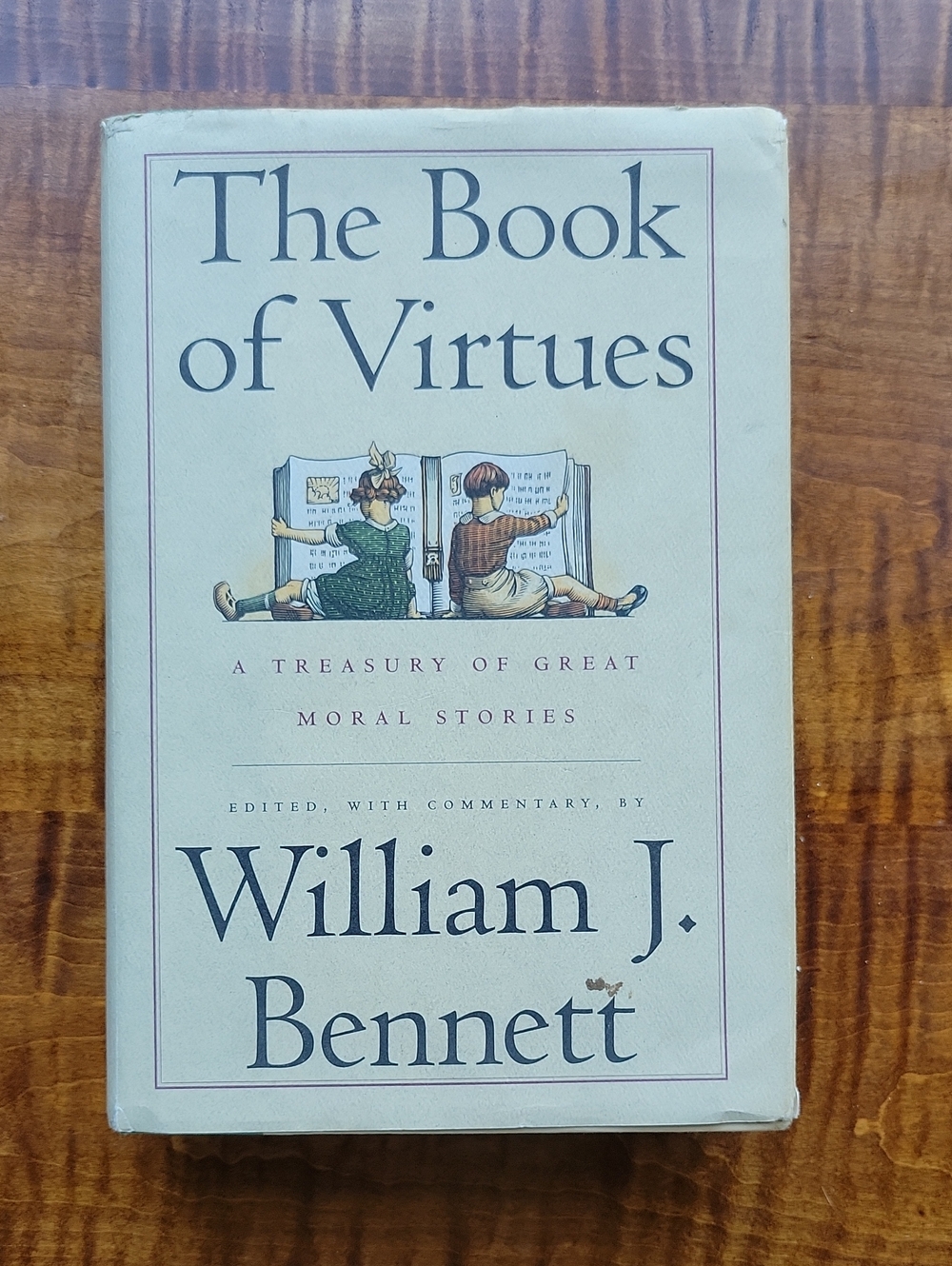 The Book of Virtues Hardcover William J. Bennett 1993 Moral Stories Anthology